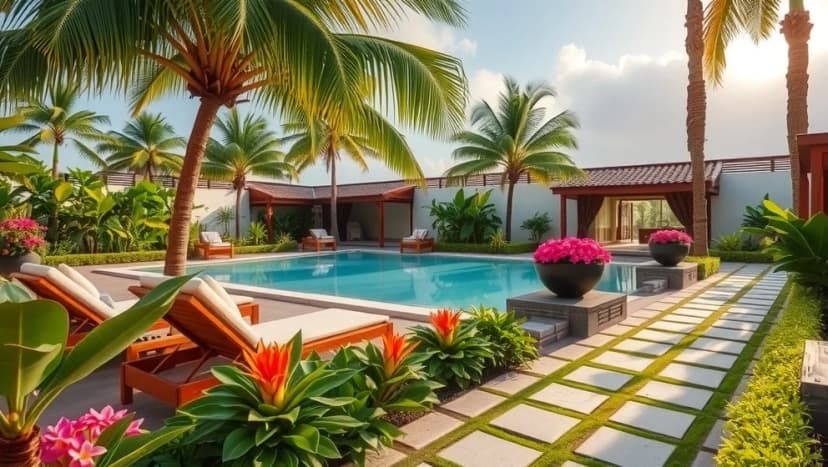 Green garden resort och spa för avkoppling