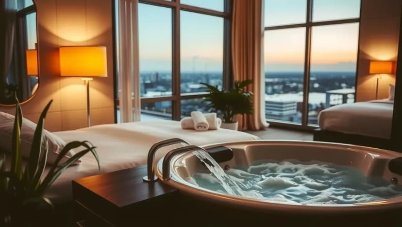 Hotell med jacuzzi på rummet