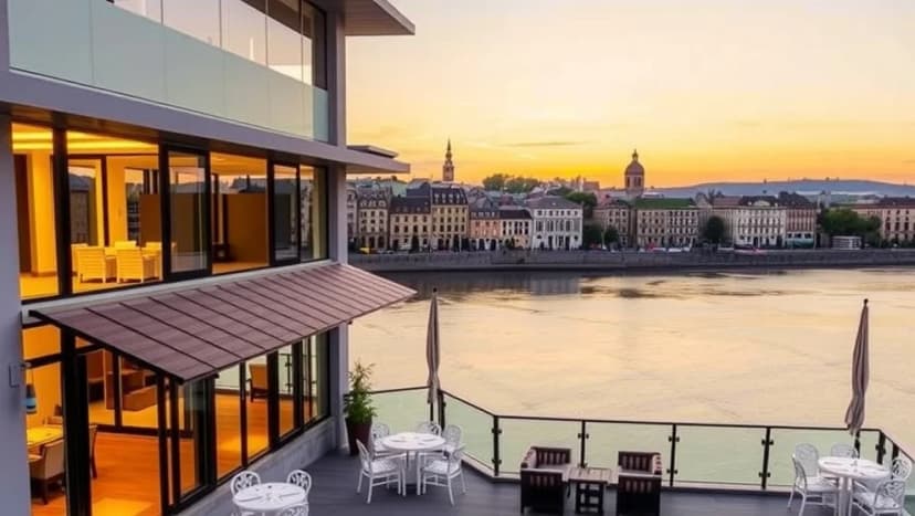 Radisson Blu Riga Daugava vid floden
